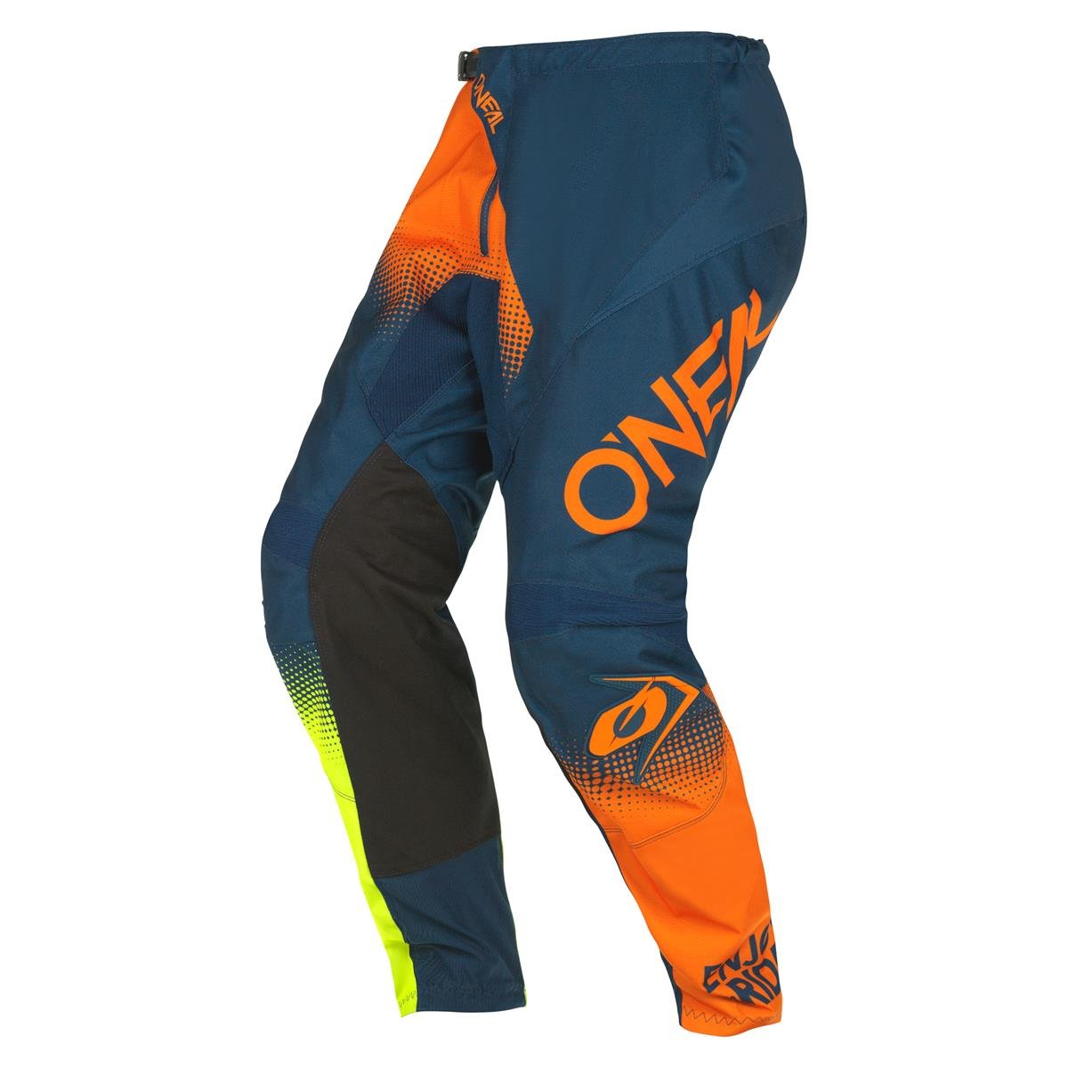 O'Neal Pantaloni MX Element Racewear V.22 - Blu/Arancione/Giallo Neon