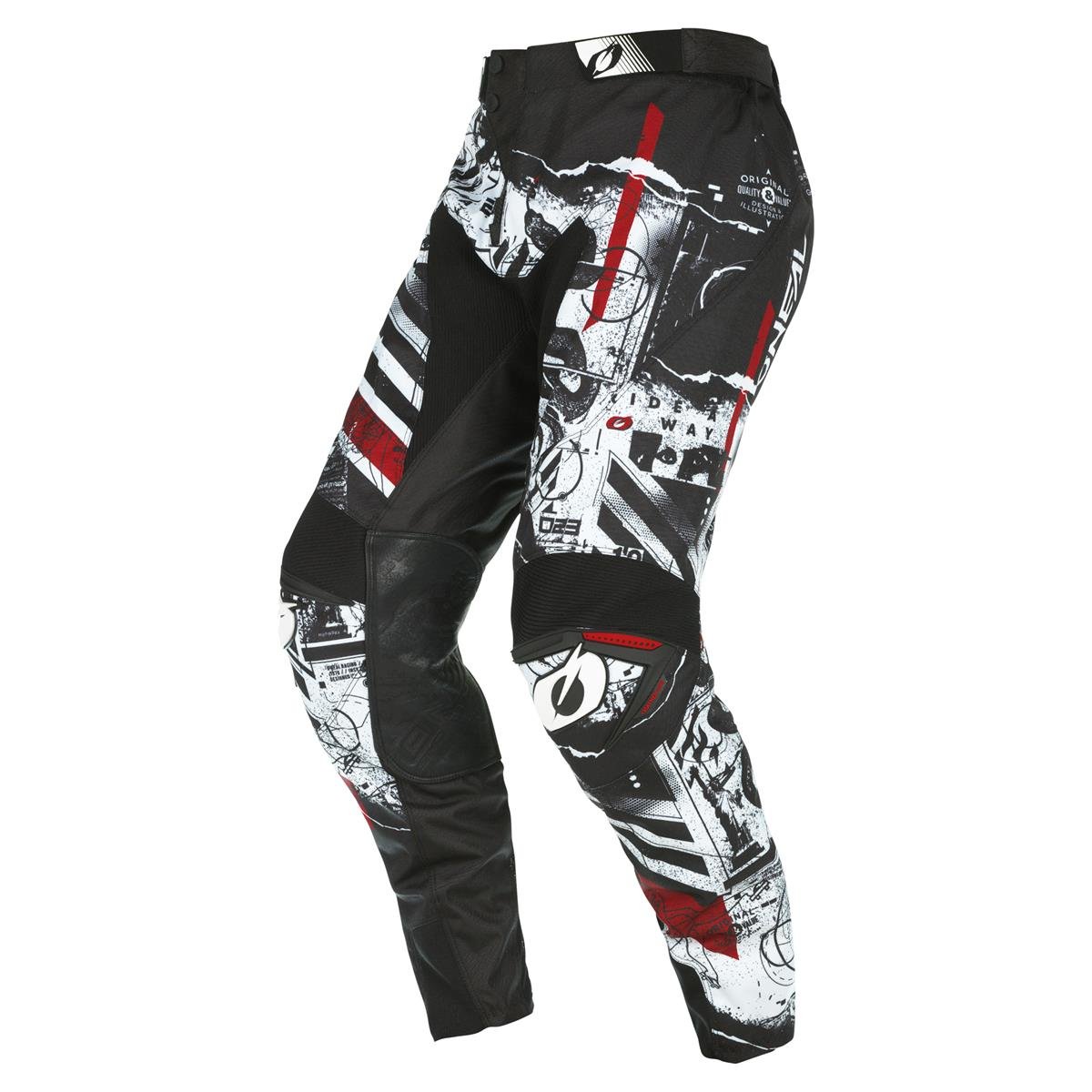 O'Neal MX Pants Mayhem Scarz V.22 - Black/White/Red