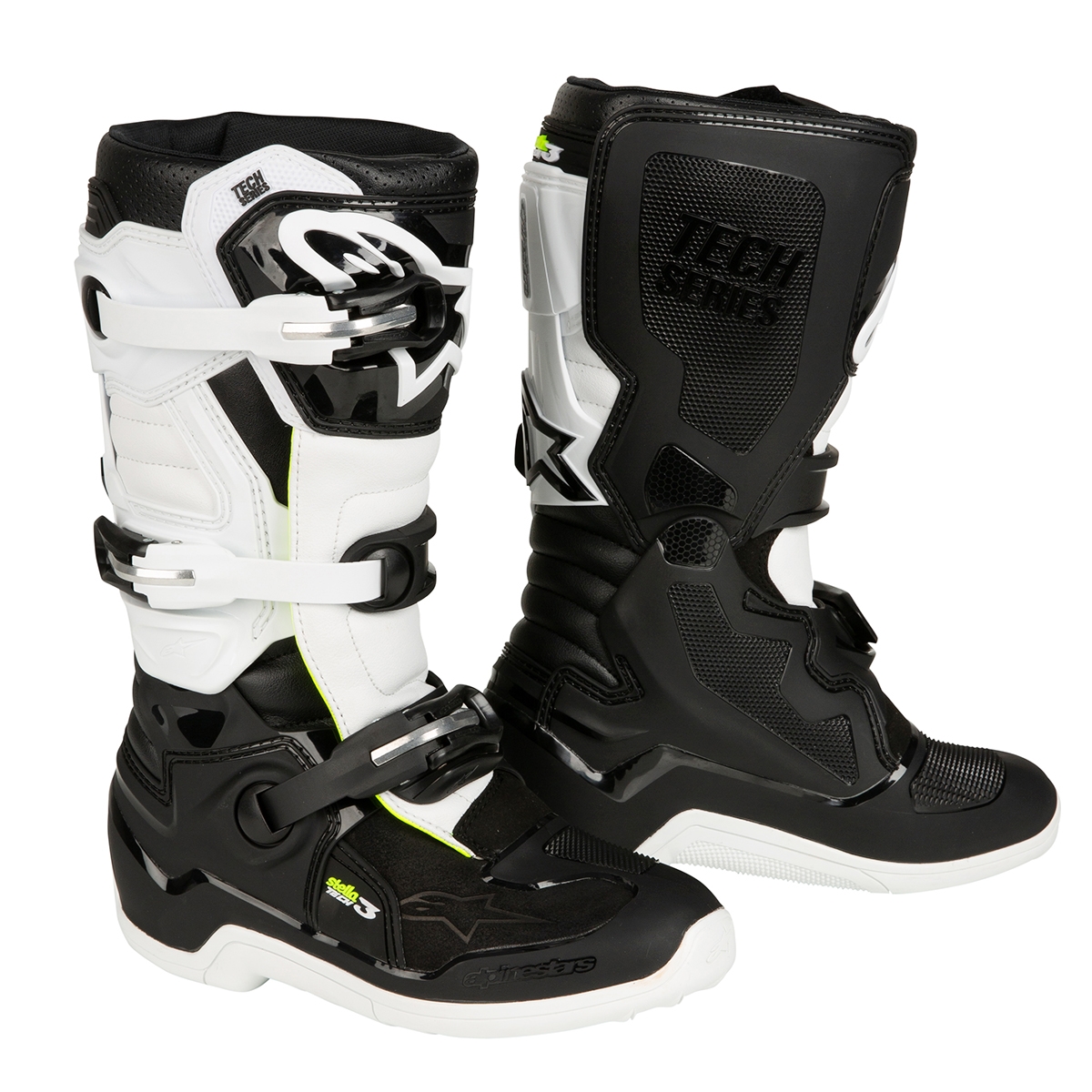 Black/White Choose Size Alpinestars MX/Motocross TECH 3 Boots 
