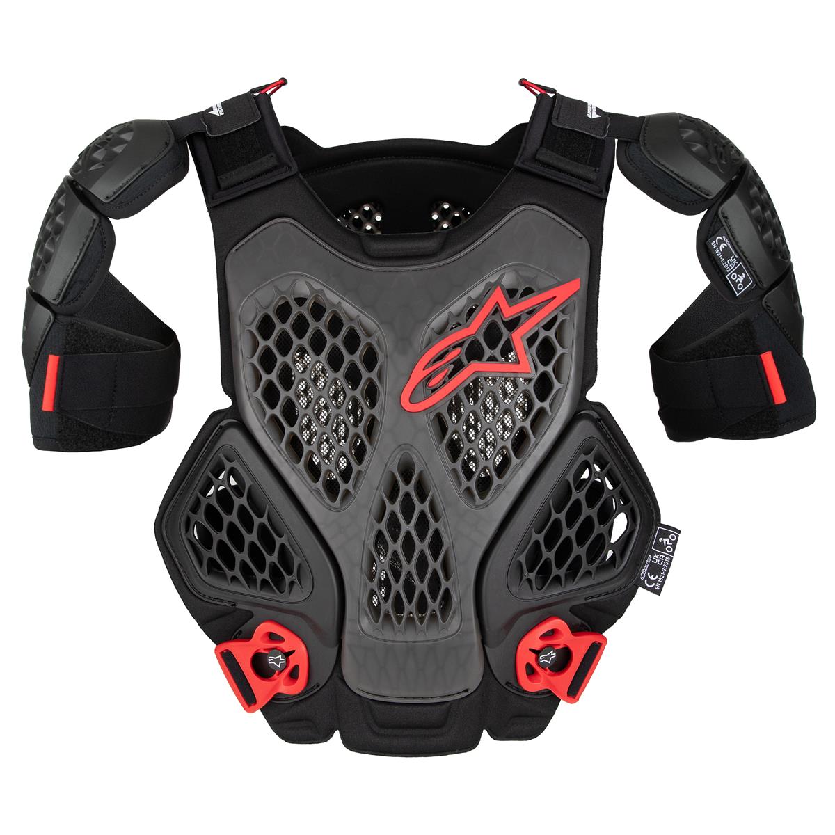 Alpinestars Chest Protector A-6 Black/Anthracite/Red