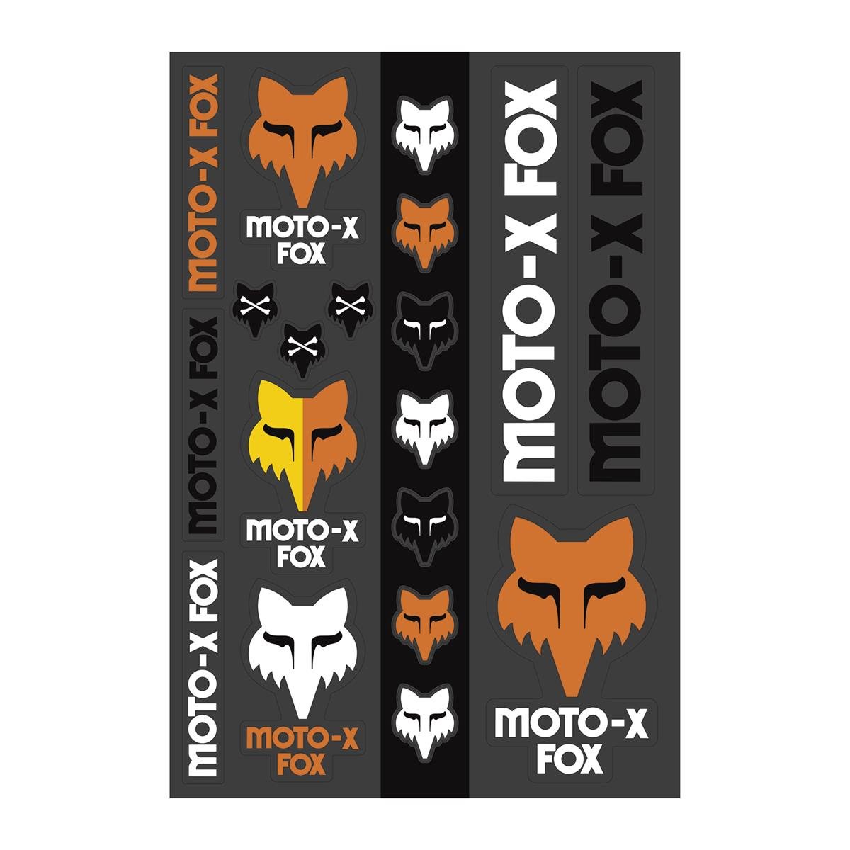 Fox Sticker Kit Heritage Schwarz/Weiß/Orange