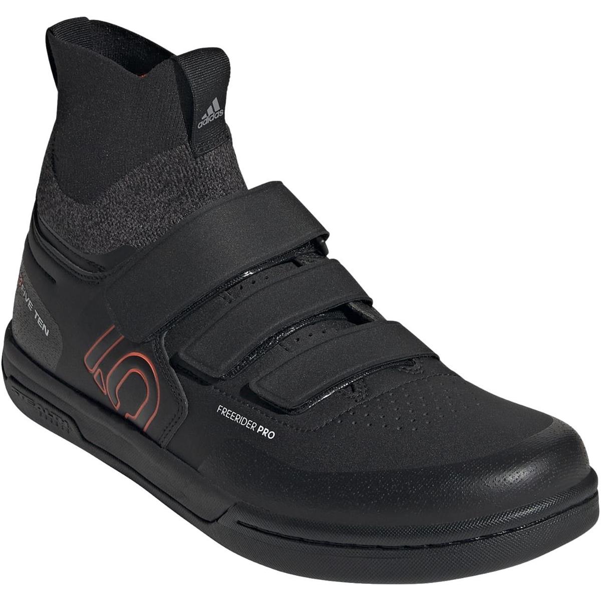 Five Ten MTB Shoes Freerider Pro Mid V Core - Black/Solar Red/Gray Three