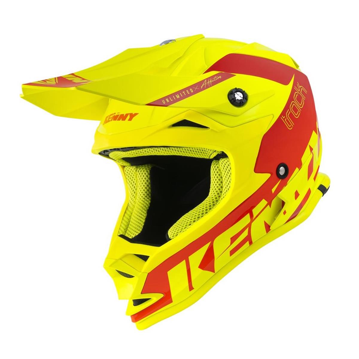 Kenny Kids Motocross-Helm Track Neongelb