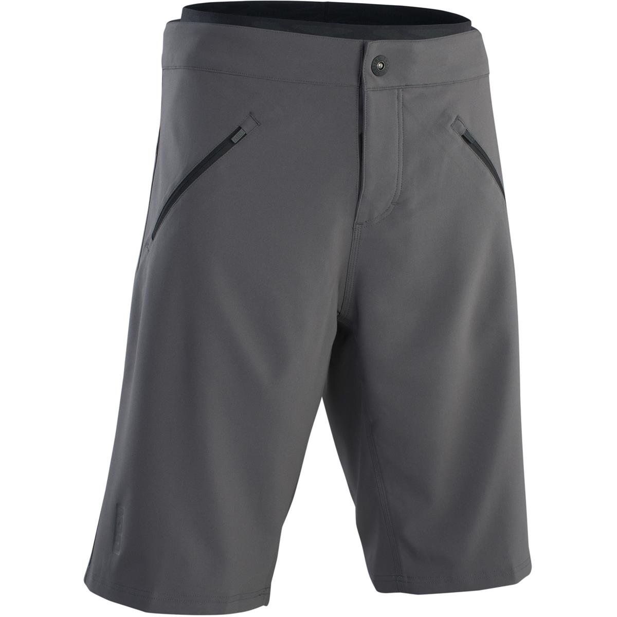 ION MTB-Shorts Logo Plus Grau