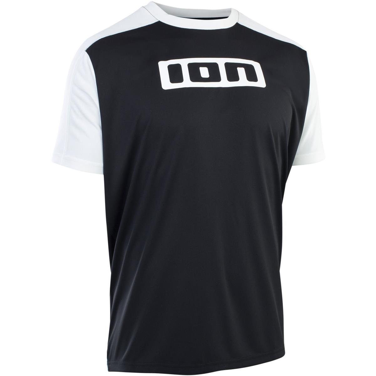 ION MTB-Jersey Kurzarm Logo Schwarz