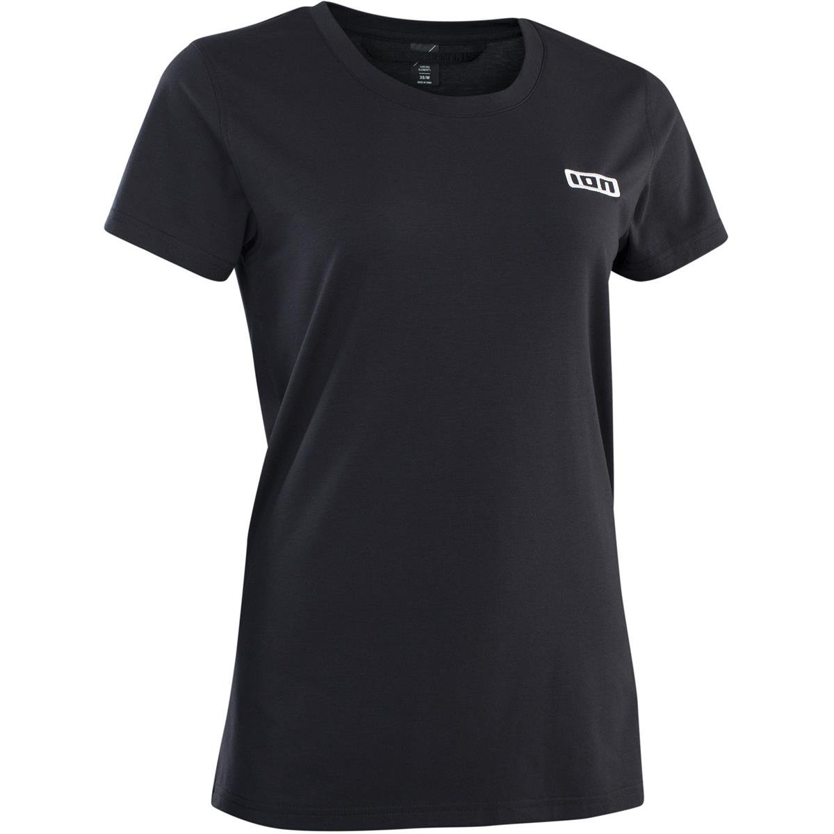 ION Girls MTB Jersey Short Sleeve S Logo DR Black
