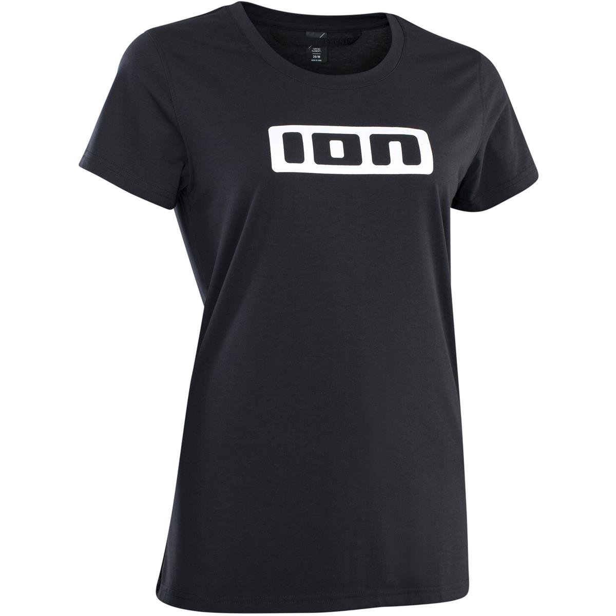 ION Girls MTB Jersey Short Sleeve Logo DR Black