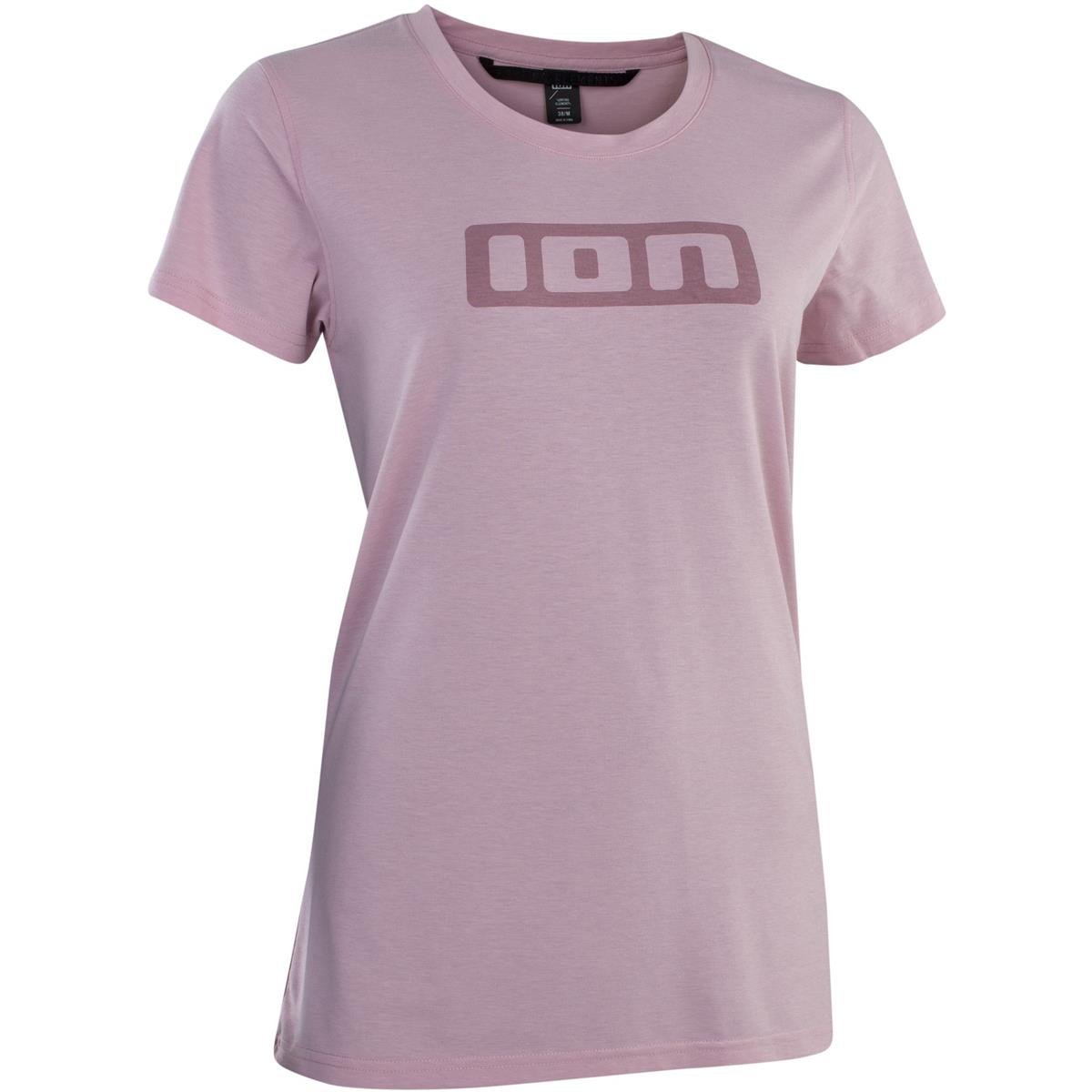 ION Girls MTB Jersey Short Sleeve Logo DR Dark Lavender