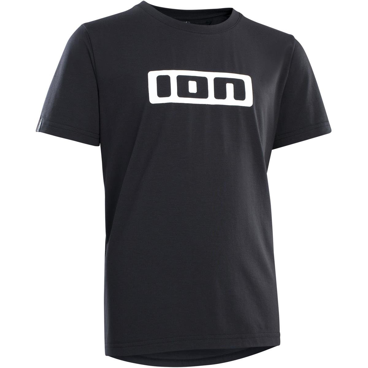 ION Kids MTB Jersey Short Sleeve Logo DR Black