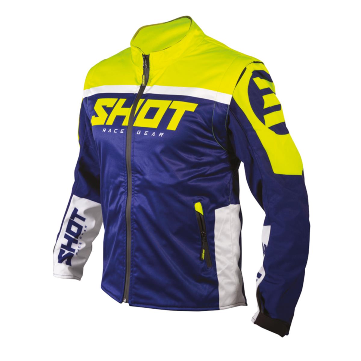 Shot MX Jacket Softshell Lite 2.0 Navy/Fluo Yellow