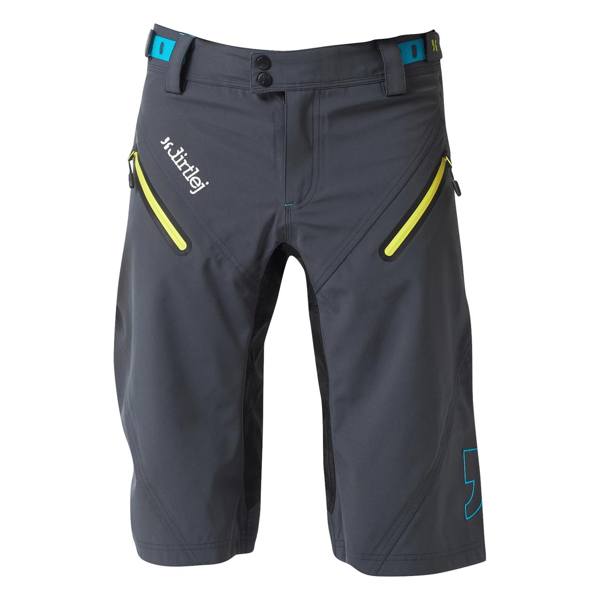 Dirtlej MTB Shorts Trailscout Waterproof Steel Blue/Lime