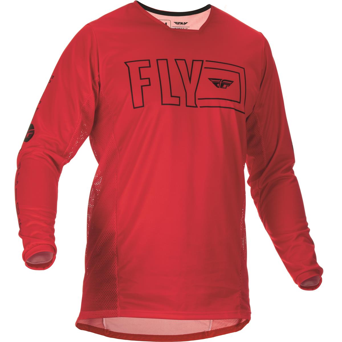 Fly Racing Maglia MX Kinetic Fuel - Rosso/Nero