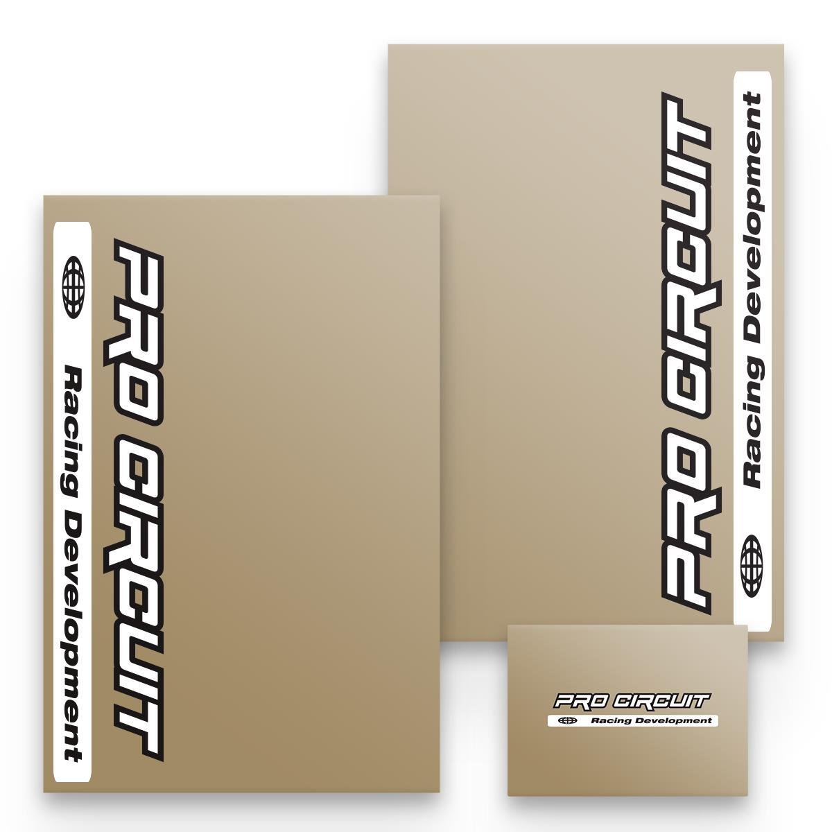 Maciag Offroad Fork Guard Sticker  Pro Circuit, White/Black, Transparent