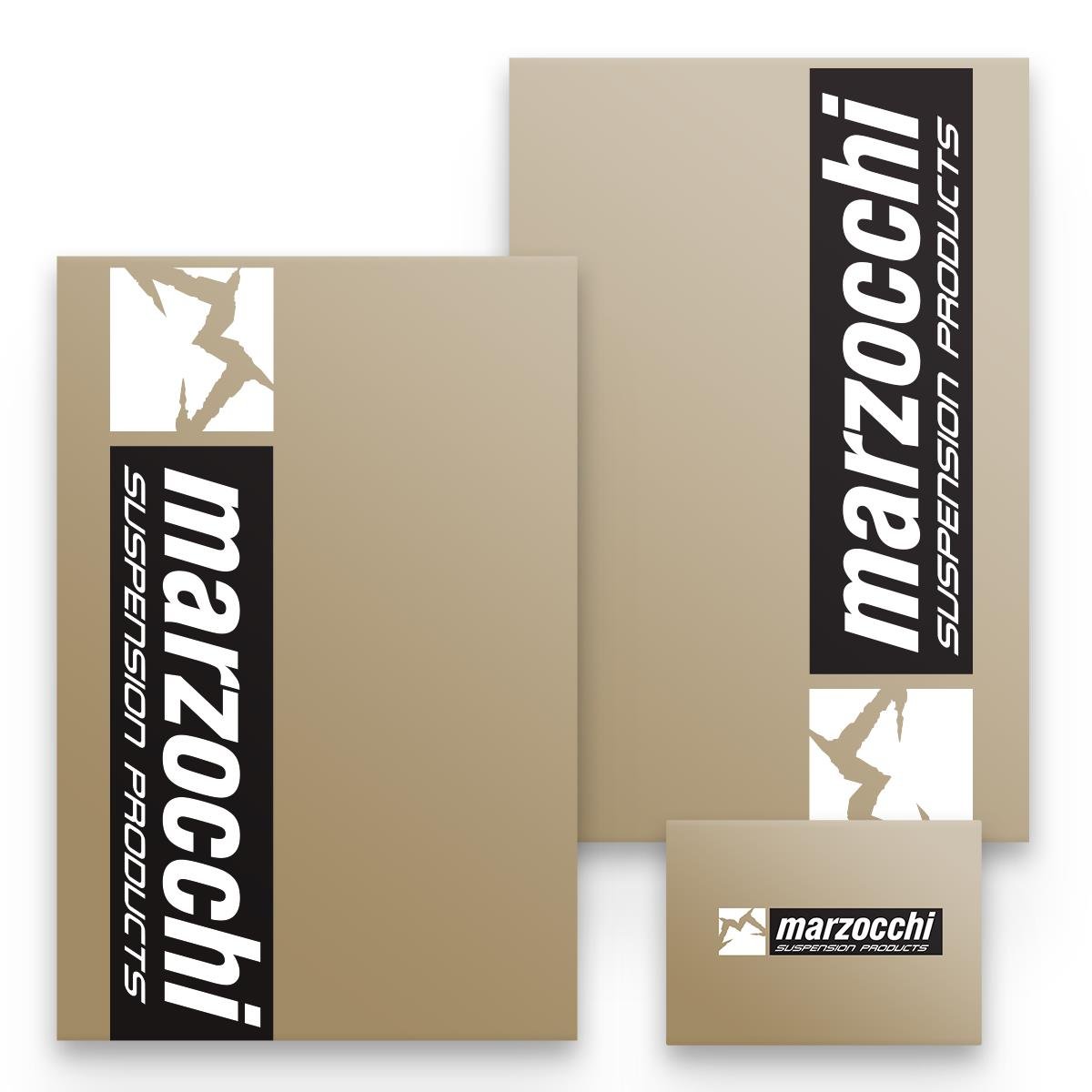 Maciag Offroad Fork Guard Sticker  Marzocchi, Black/White, Transparent