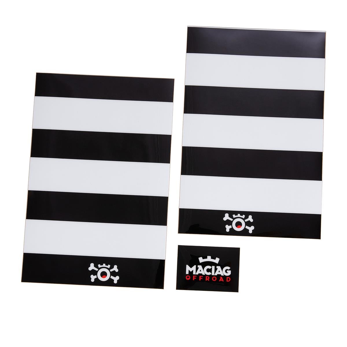 Maciag Offroad Fork Guard Sticker  Maciag Stripes, Black