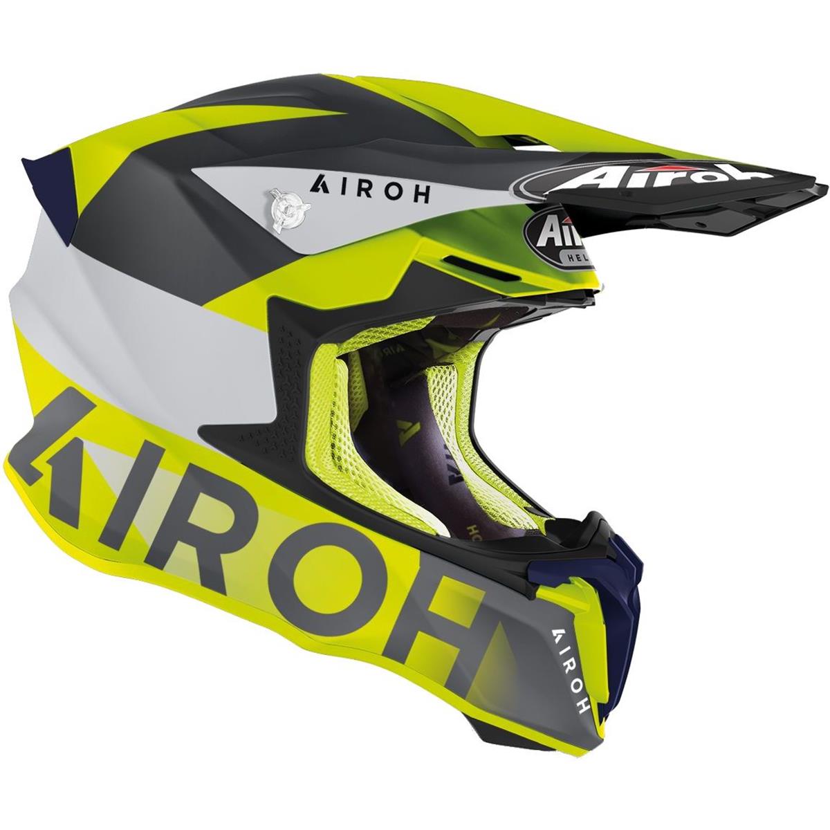 Airoh Motocross-Helm Twist 2.0 Lift - Yellow Matt