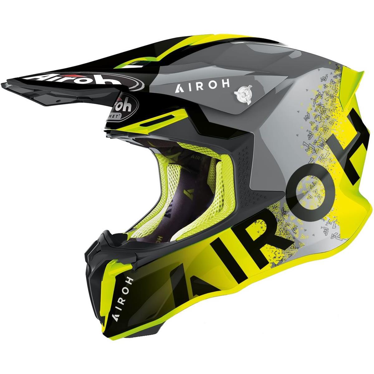 Airoh Motocross-Helm Twist 2.0 Bit - Yellow Gloss