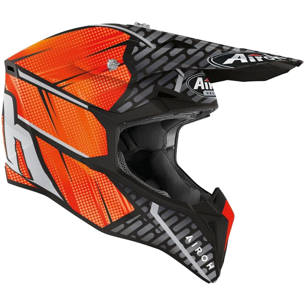 Airoh Motocross-Helm Wraap Idol - Orange Matt