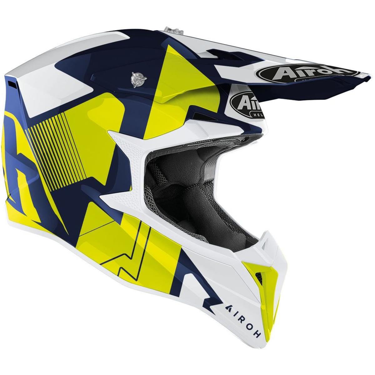 Airoh Motocross-Helm Wraap Raze - Blue Gloss