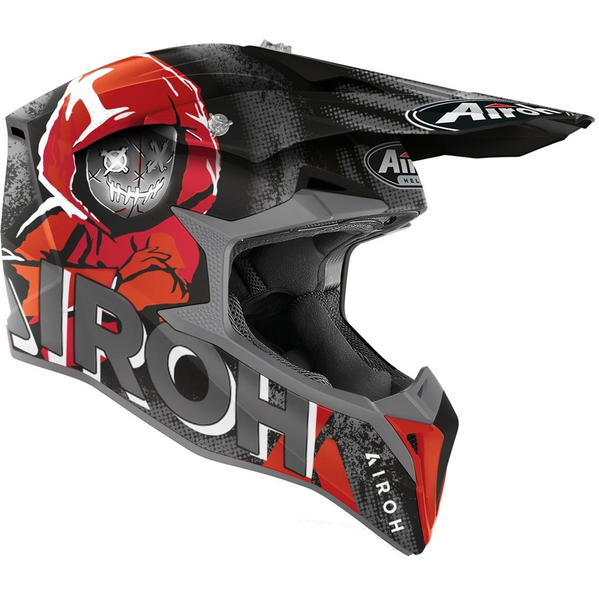 Airoh MX Helmet Wraap Alien Red Matt | Offroad