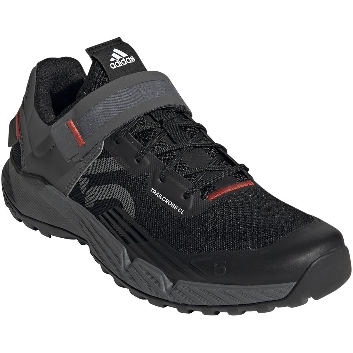 Five Ten Girls MTB Shoes Trailcross Clip-In Core Black/Gray Three/Red