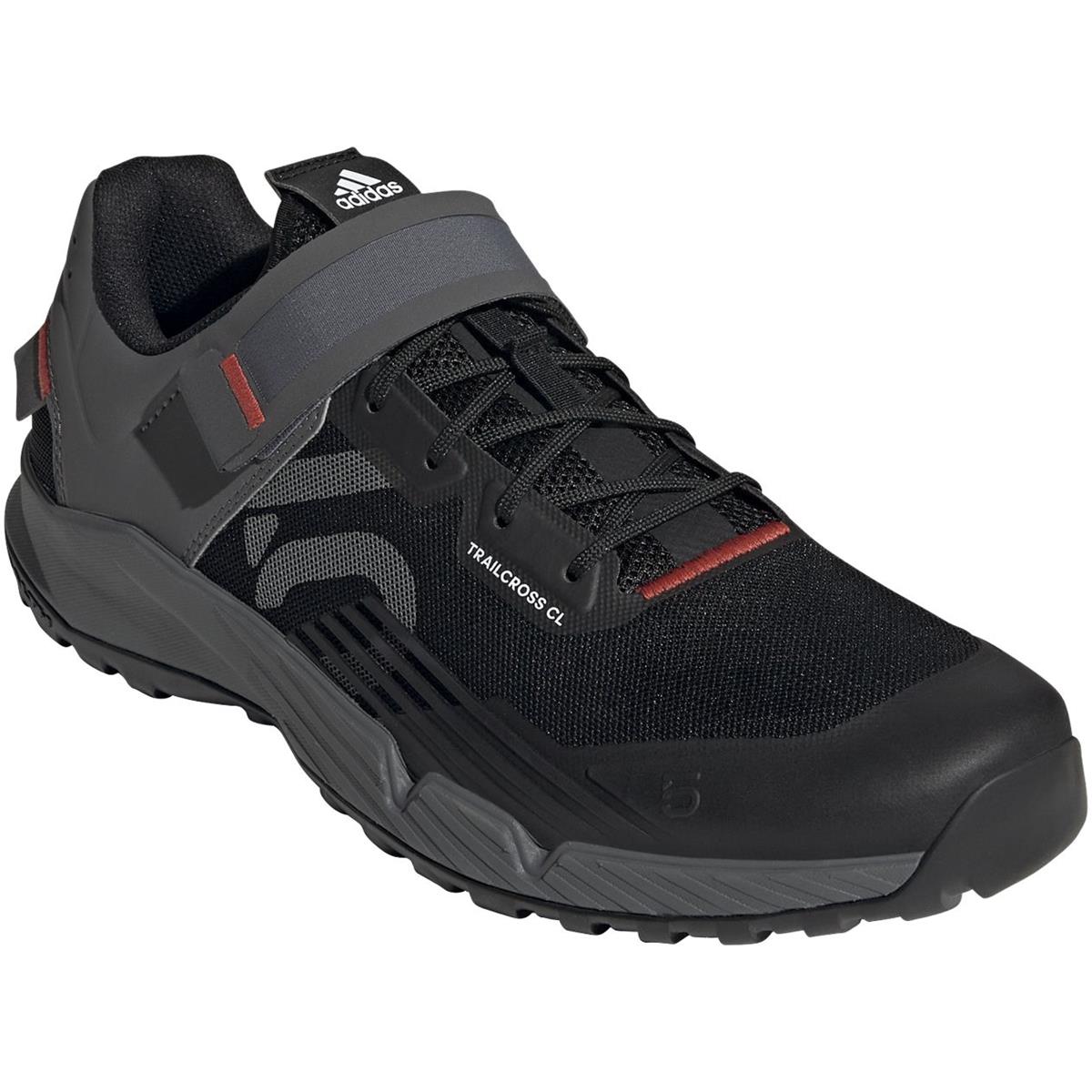Five Ten MTB Shoes Trailcross Clip-In Core Black/Gray Three/Red