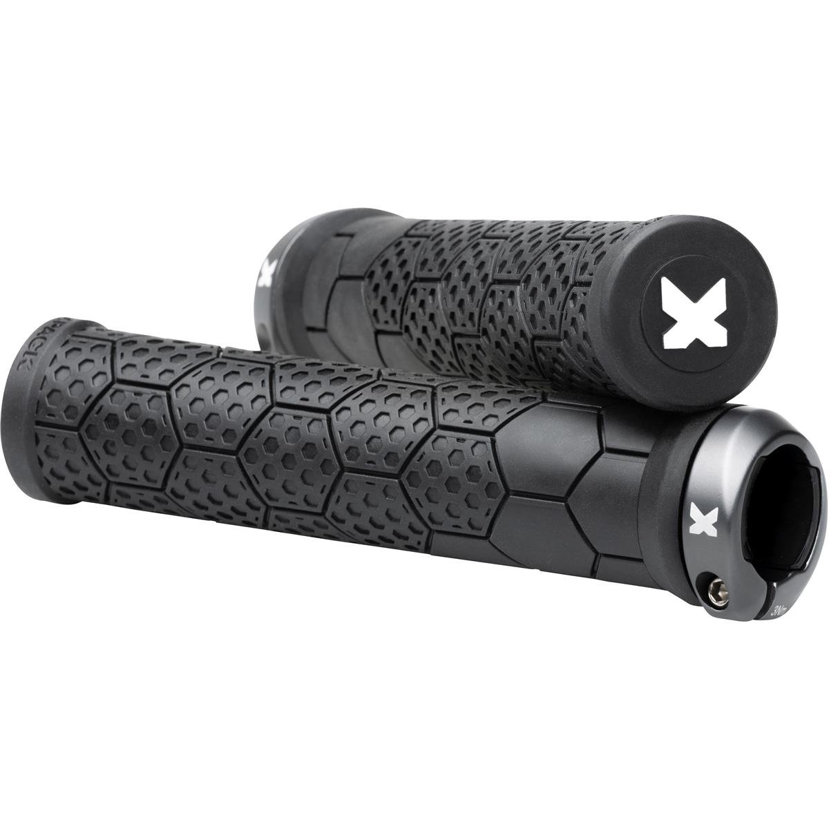 Sixpack MTB Grips Z-Trix AL Lock-On System, 28 x 140 mm, Black/Dark Titanium