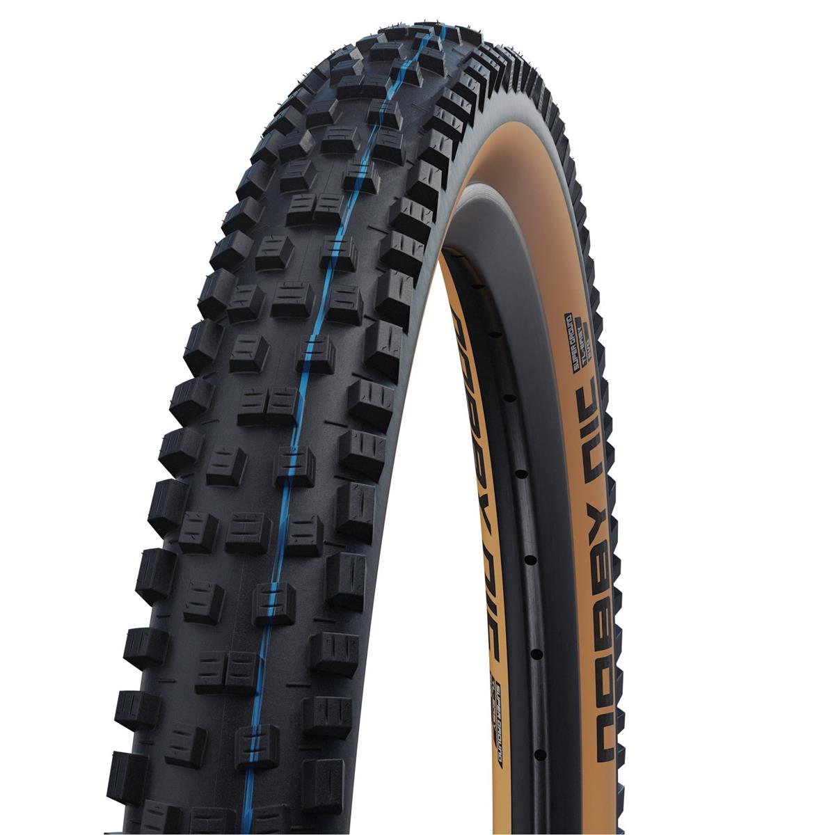 Schwalbe MTB Tire Nobby Nic HS 602 Black/Bronze, 27.5 x 2.4 Inch, Evolution Line, ADDIX SpeedGrip, Super Ground, TLE, Foldable