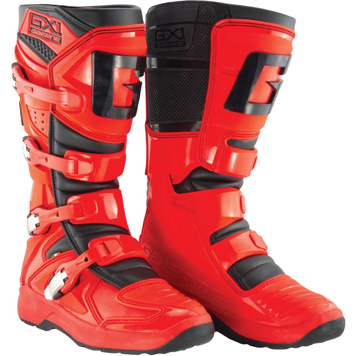 Gaerne Motocross-Stiefel GX-1 Rot/Schwarz