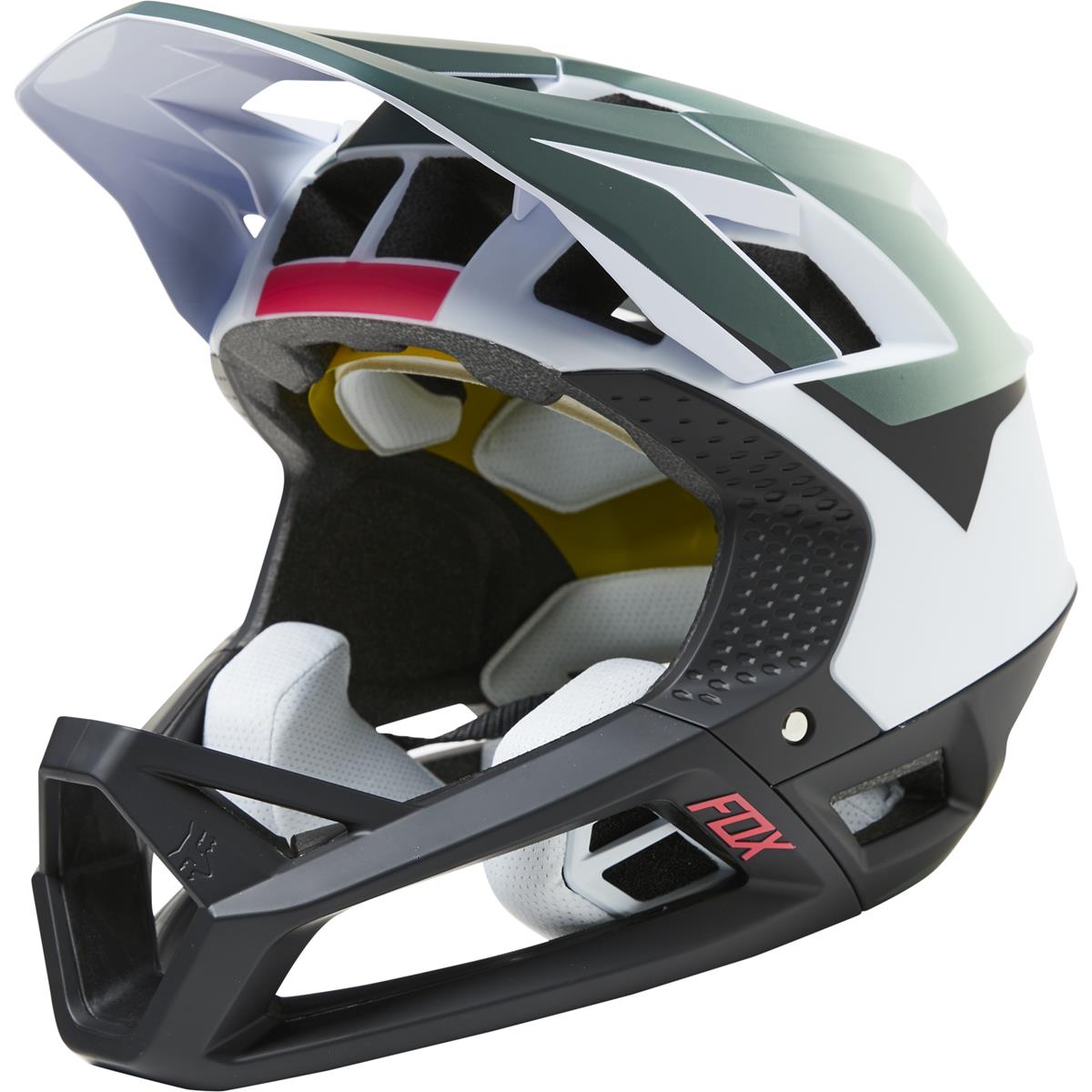 Fox Downhill MTB-Helm Proframe Graphic - Weiß