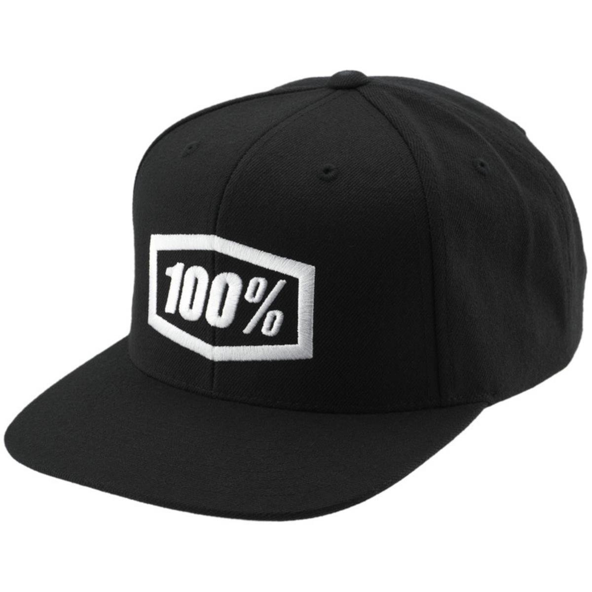 100% Snapback Cap Icon AJ-Fit Black