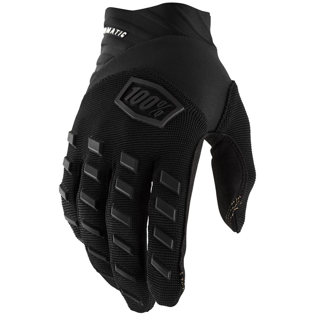 100% Kids MTB Gloves Airmatic Black/Charcoal