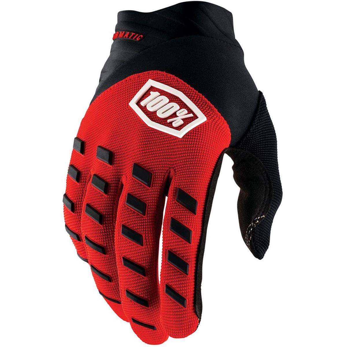 100% Kids MTB Gloves Airmatic Red/Black