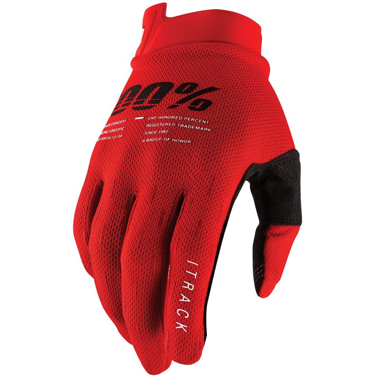 100% MTB Gloves iTrack Red