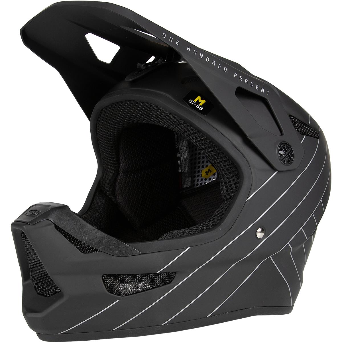 100% Downhill MTB Helmet Status Black