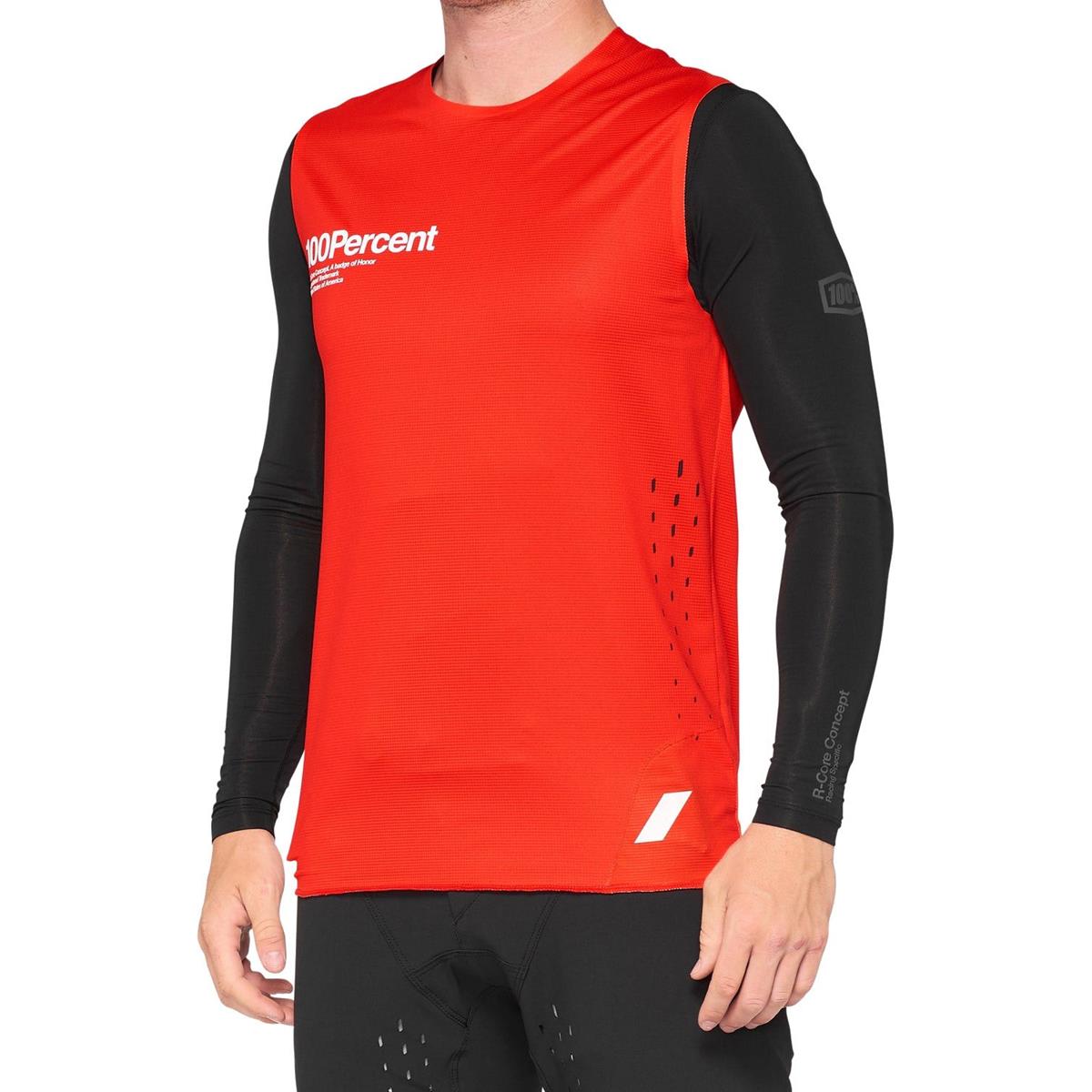 100% MTB Jersey Sleeveless R-Core Concept Red
