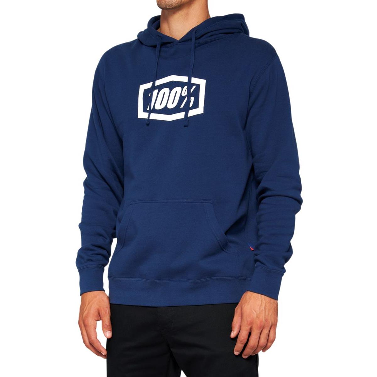 100% Hoodie Icon Navy