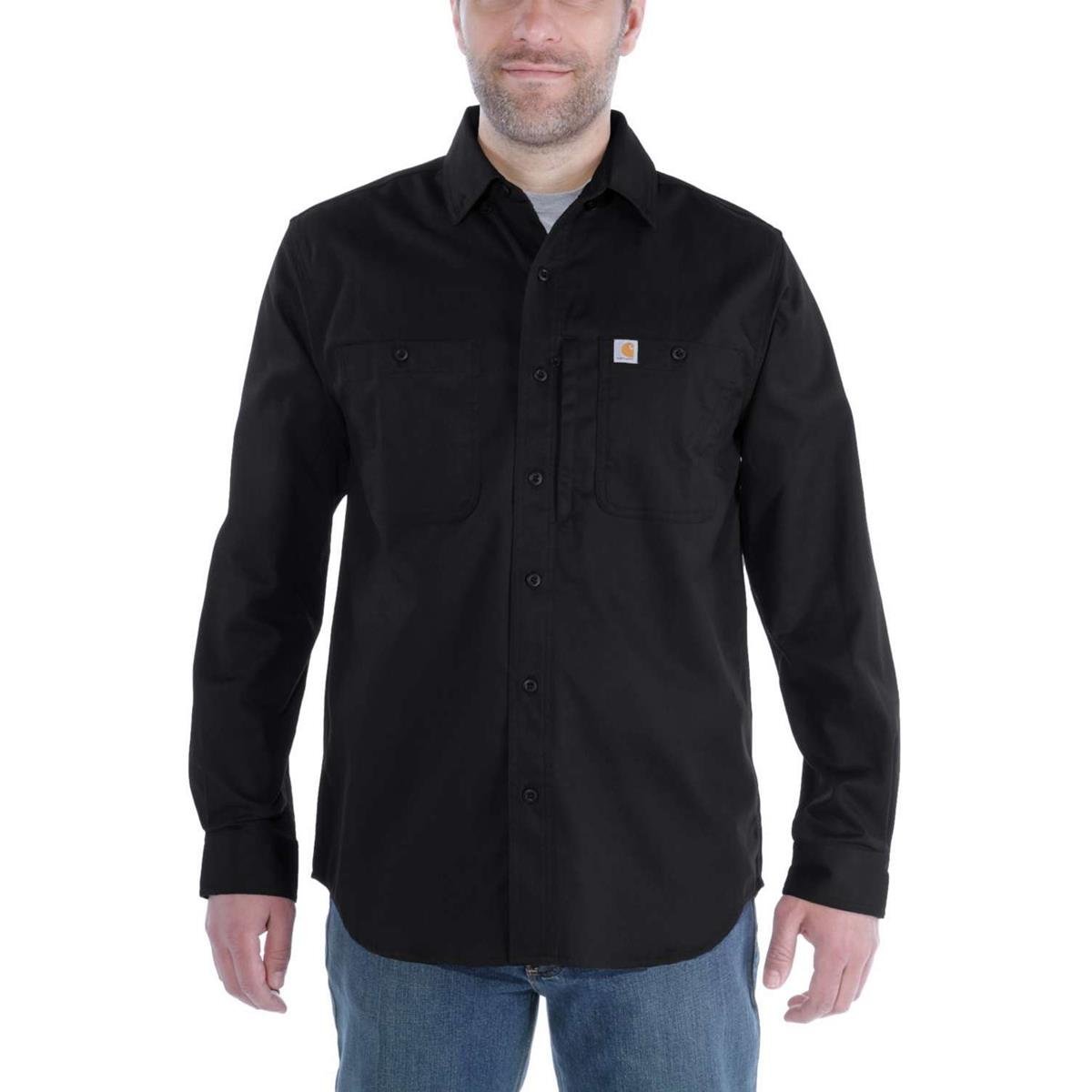 Carhartt Shirt Long Sleeve Rugged Professional Black | Maciag Offroad