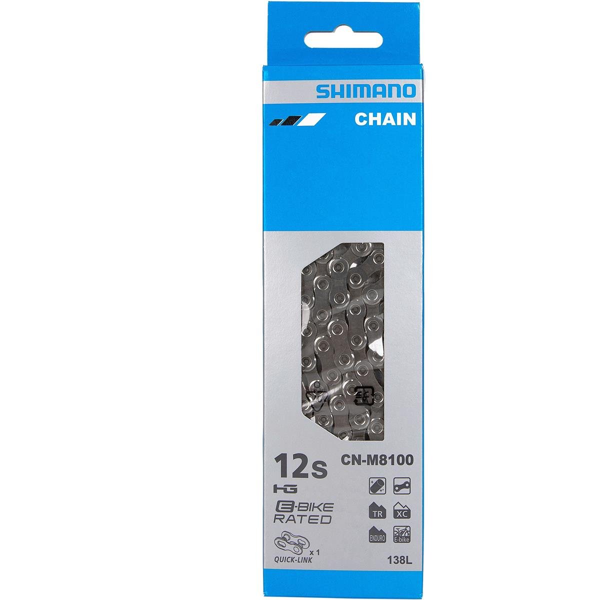 Shimano MTB Chain CN-M8100 138 Links, 12-Speed, with Master Link