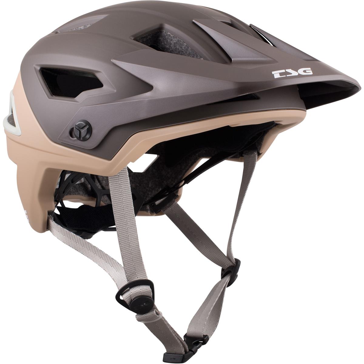 TSG Enduro MTB Helmet Chatter Solid - Satin Cacao Mint