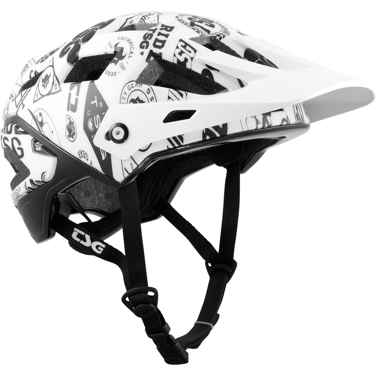 TSG BMX/Dirt Helm Scope Graphic Design - White Sticky