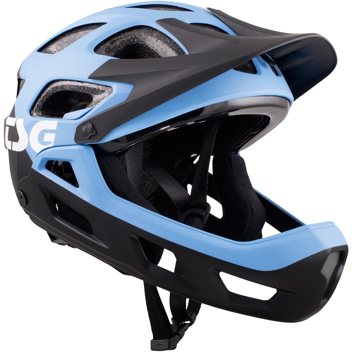 TSG Kids BMX/Dirt Helmet Seek Graphic Design - Flow Black-Azuro