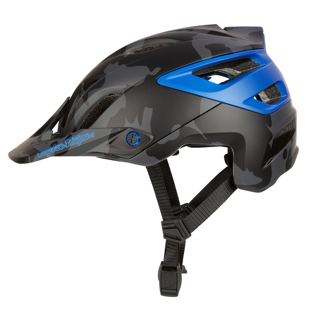 Troy Lee Designs Enduro MTB-Helm A3 MIPS Uno Camo - Blau