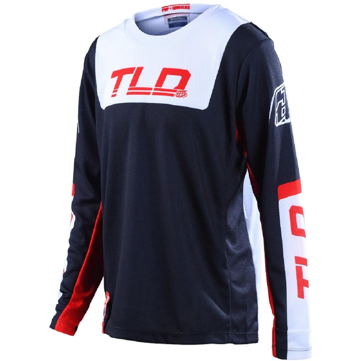 Troy Lee Designs Bambino Maglia MX GP Fractura - Navy/Rosso