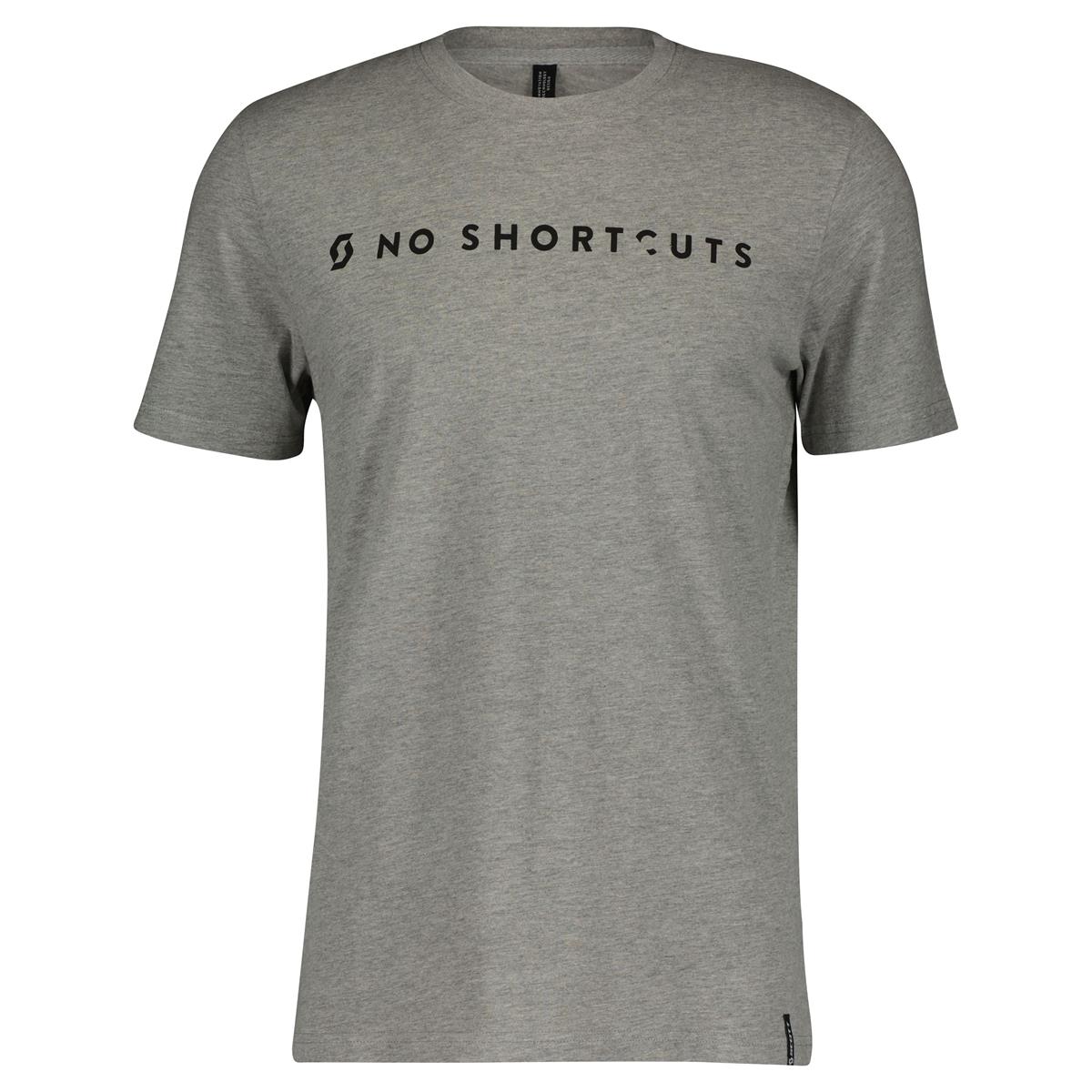 Scott T-Shirt No Shortcuts Light Gray Melange
