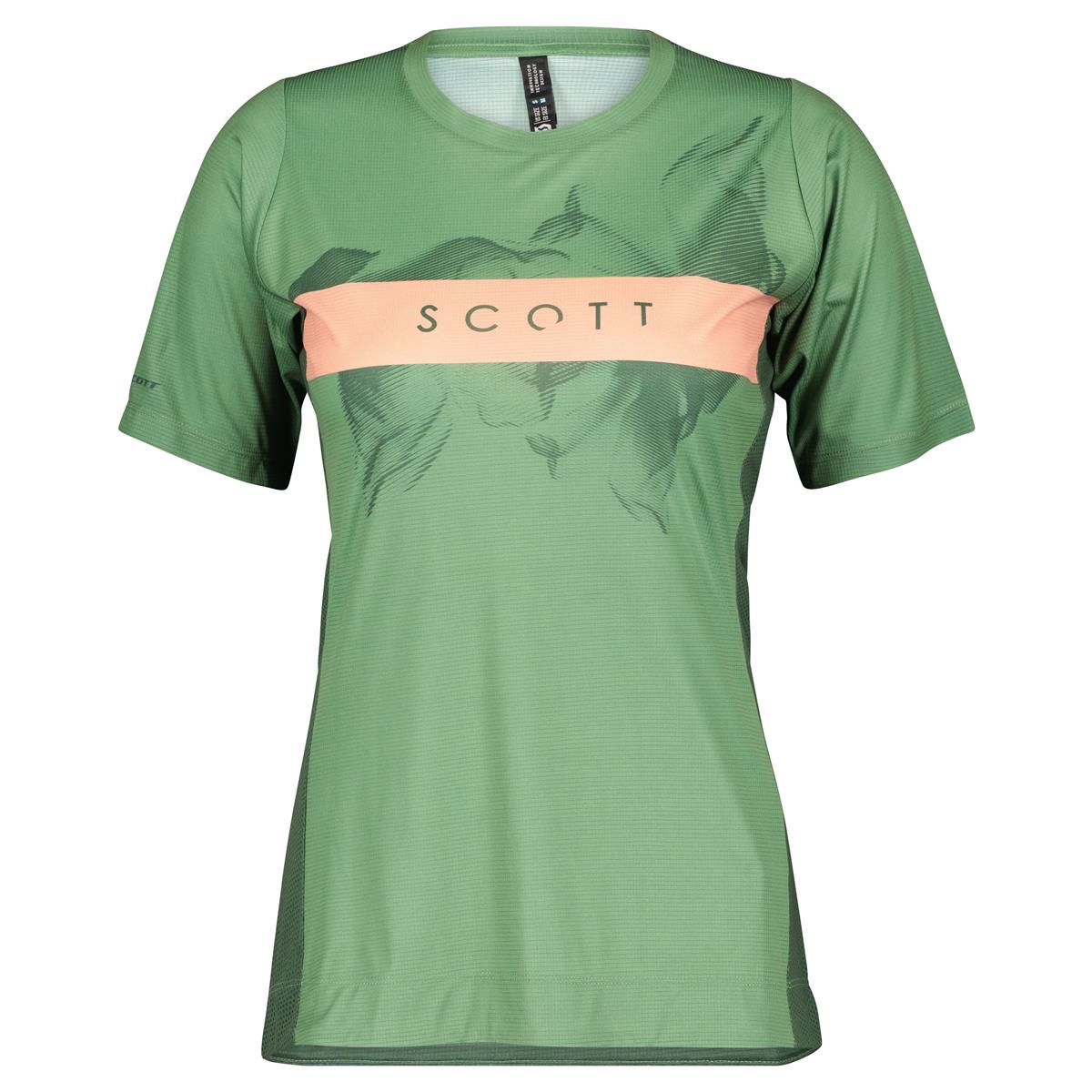 Scott Girls MTB-Jersey Kurzarm Trail Vertic Glade Green/Crystal Pink