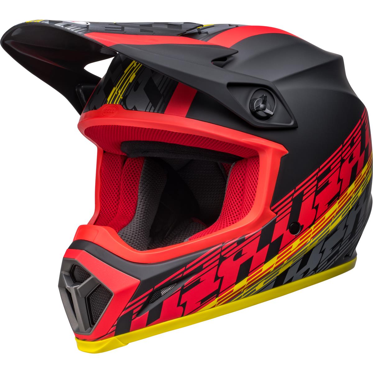 Bell MX Helmet MX-9 Mips Offset - Matte Black/Red