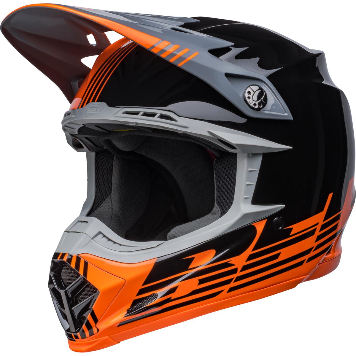 Bell Casque MX Moto-9 Mips Louver - Noir/Orange