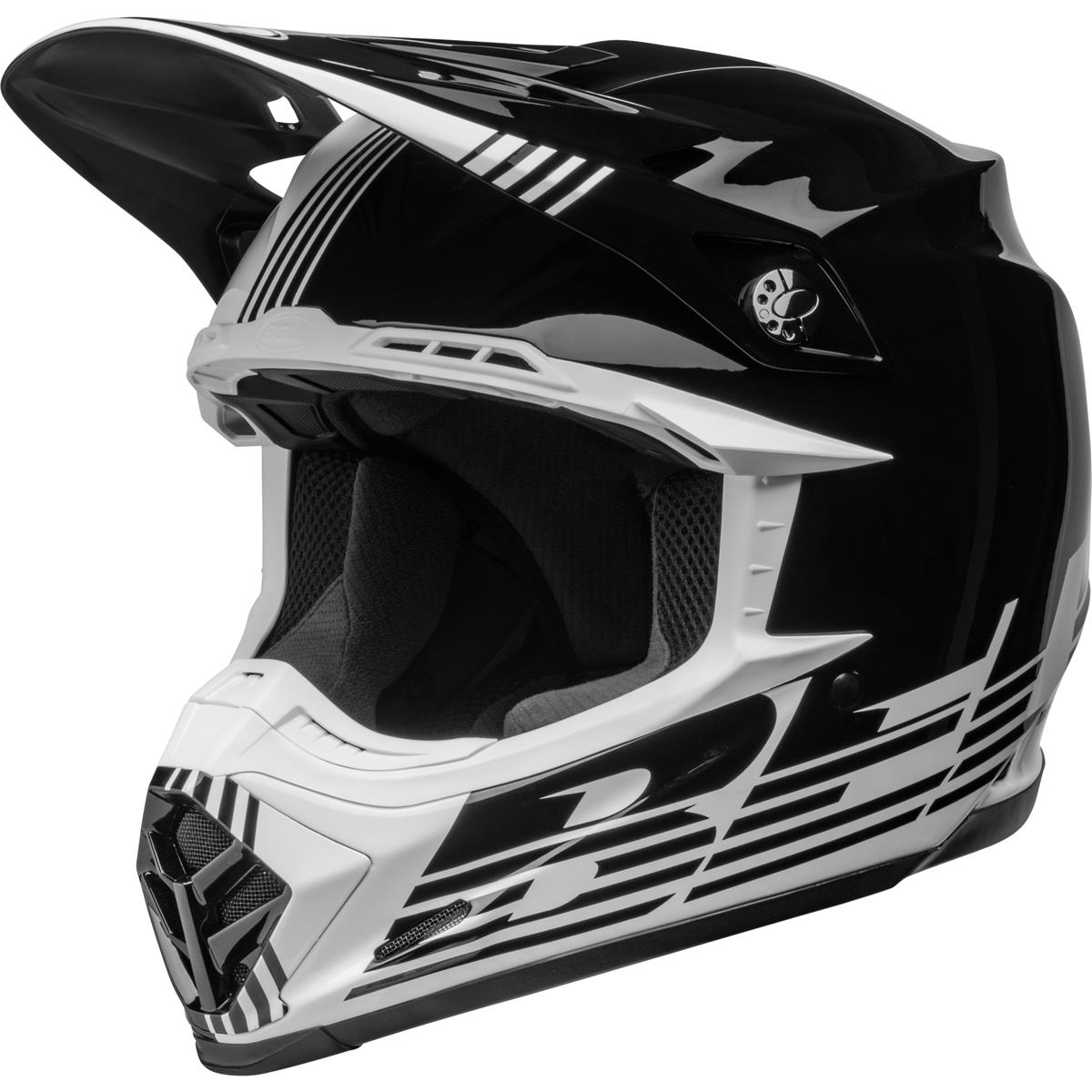 Bell MX Helmet Moto-9 Mips Louver - Black/White