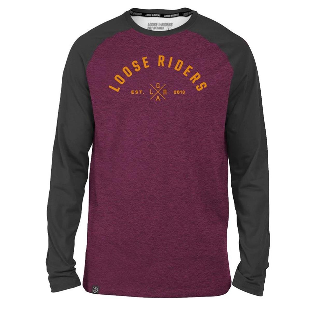 Loose Riders MTB Jersey Long Sleeve  Heather Red